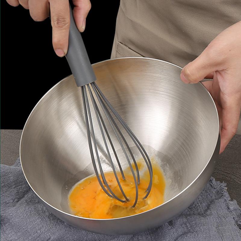 Korean Stainless Steel Fruit Salad Bowls Creative Tableware Noodles Dinner Food Egg Bowl Utensils for Kitchen Mixing Container