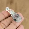 Natural Black Rutile Gemstone Jewelry 925 Sterling Silver Pendant For Women