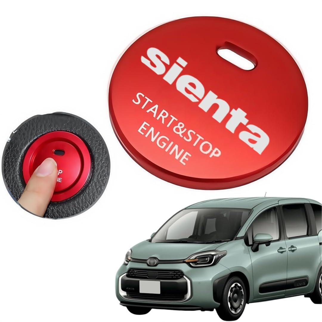 

SIENTA SIENTA Engine Push Button Cover, Suitable for Car Start Stop Button Switch Decorative Sienta красный
