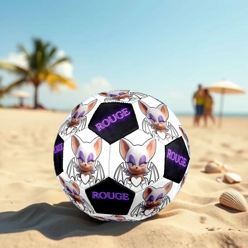 1pc Sonic the Hedgehog Soccer Ball Size 5 Indoor Soccer Ball Fashion Colorful Backyard Game - Great For Sports Fans Gift HE57