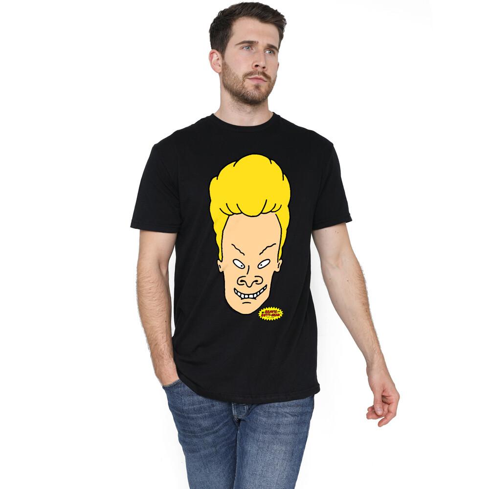 Beavis And Butthead Beavis Headshot T-Shirt S-2XL, Turquoise Unisex T-Shirt L