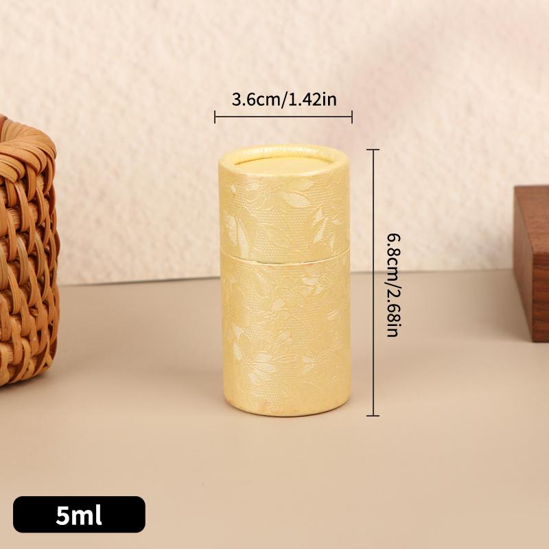 Universal Cylindrical Gift Box - 1Pcs Kraft Paper Container for Essential Oil Bottles & Tea - Eco-Friendly Packaging Solution