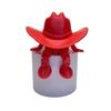 Desktop Ornaments Cowboy Hat Shape 3D Printed Figurine Faceless Funny Adjustable Sitting Posture Desktop Decoration