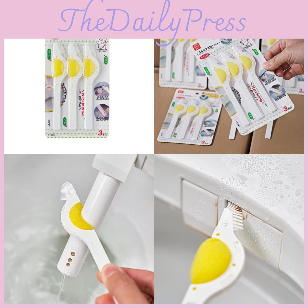 Bathroom Toilet Nozzle Cleaning Tool With Sponge And Plastic Handle For Hygiene