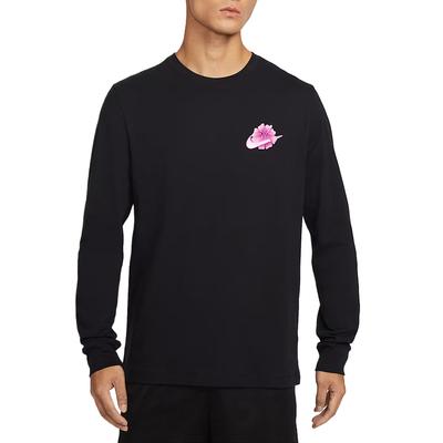 Essentials Bedrucktes Langarm Unifarbenes T-Shirt Herren Oberteile IH4130-010