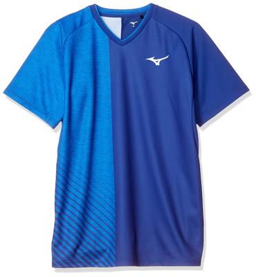 Mizuno Tennis Game Short True Blue X Diva Japan Size L To Japanese Size Shirt, Sleeve, 62JA0006, Blue, (equivalent L)