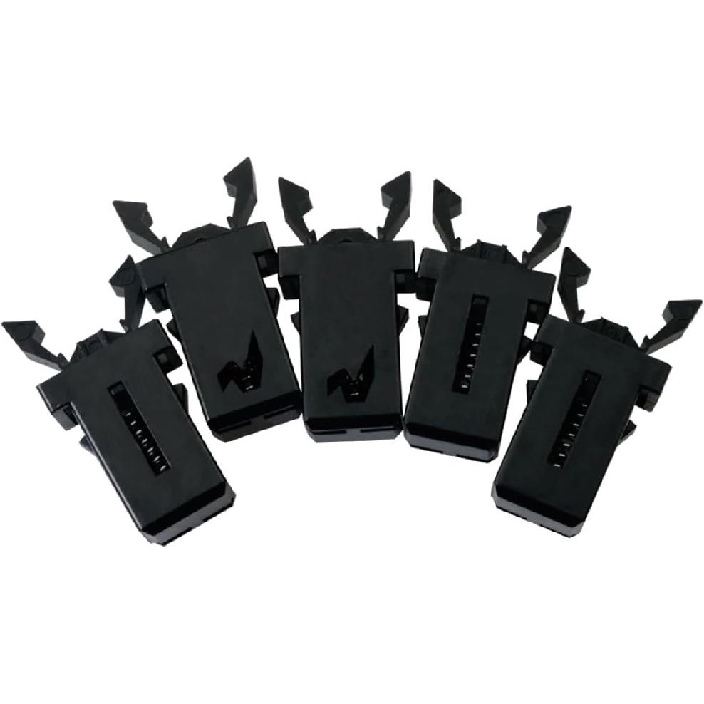 ZCZQC 10PCS Black Trash Can Lock Replacement Kit Spring Press Buckle Touch Top Can Button Plastic Repair Clip Push Switch Self Locking Tissue Box