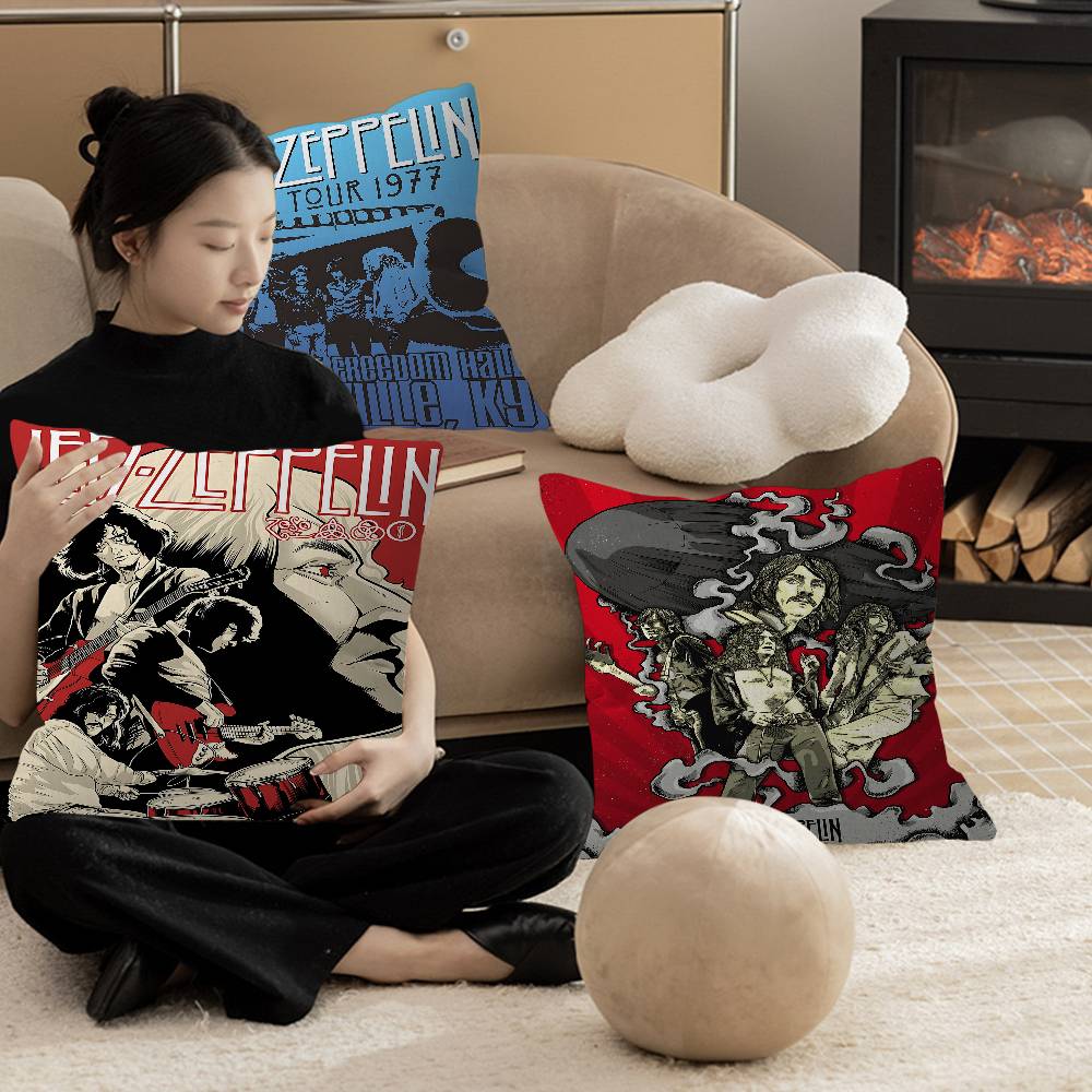 Exquisite Ornaments Unisex Band L-Led Z-Zeppelin Pillow Cushion Cover Pillowcase Living Room Sofa Home Decor