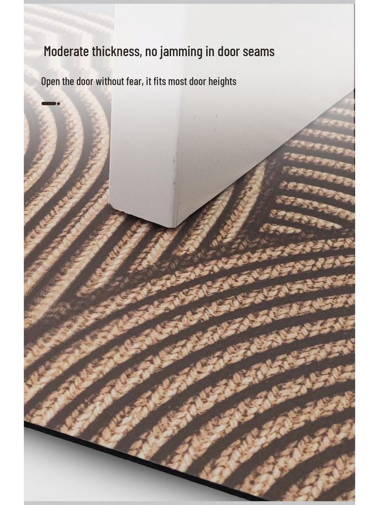 Minimalist Non-Slip Water-Absorbent Doormat for Entryway and Living Room