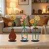 Modern Farmhouse Accents Metal Vase Silhouette Tabletop Decor, Sculptures Desktop Ornaments, Living Room Table Decor Creative Shape Decorations