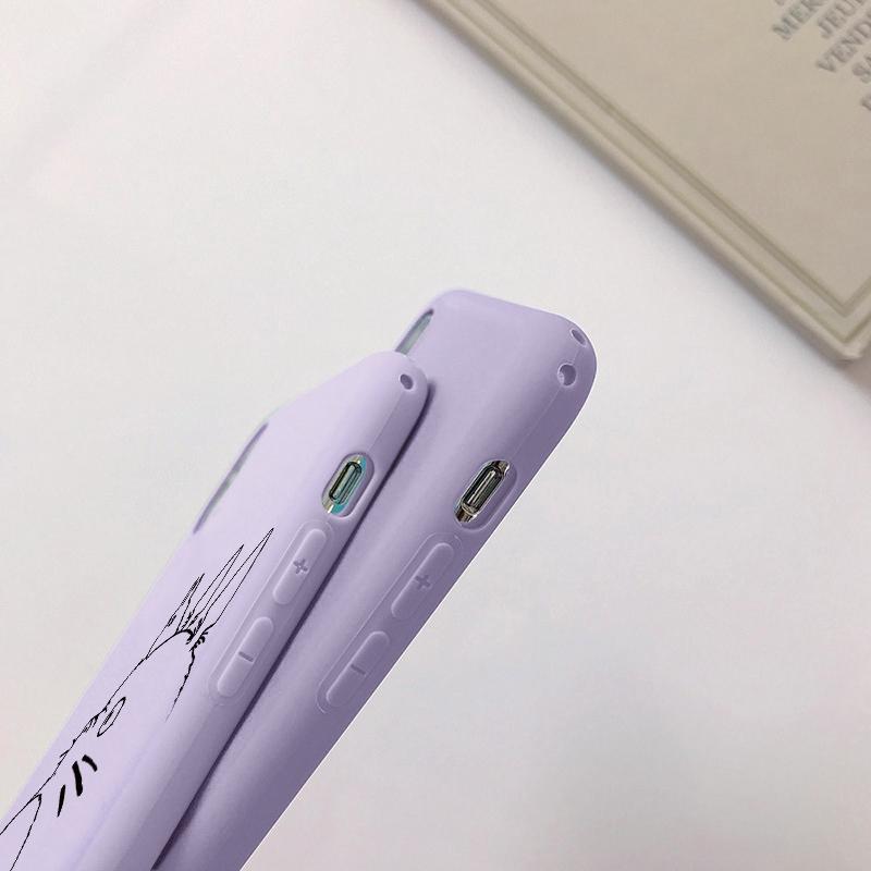 Totoro pouzdro na telefon pro páry iPhone 15 Samsung A55 S24 FE S25 M35 Xiaomi Redmi Note 13 Pro 14C Huawei Honor Realme nárazuvzdorný matný kryt proti poškrábání