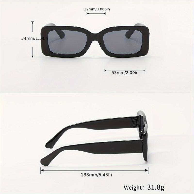 3-Piece Set Men's Square Fashion Sunglasses