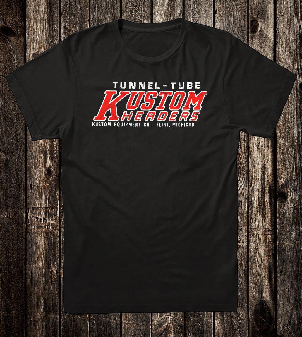 Retro Hot Rod Tee T Shirt Drag Race Tunnel Tube Kustom Headers Speed Shop XXL