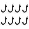 8PCS Squat Rack Accessories Hook Holder,Power Rack Attachments Hooks,DIY Storage Hook for Resistance Bands Barbell