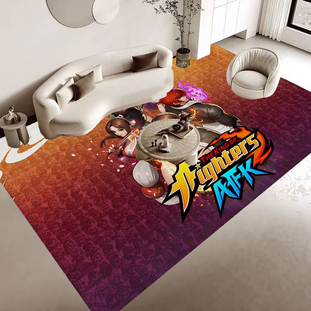 Game The King of Fighters Hallway Carpet Non-Slip Laundry Room Mat Laundry Decor Balcony Child Living Room Bedside Area Rugs