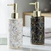 Stylish 300ml Marble Ceramic Soap Dispenser Bottle Empty Bottle Modern Bathroom Decors for Hand Sanitizer & Shampoo