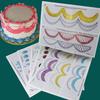 27 Stuks/14 Vel Cake Glazuur Spuitzak Doe-het-zelf Oefen Tekenbord Sjabloon Papier Decor Oefen Sjabloon Plakken Fondant Decoreren