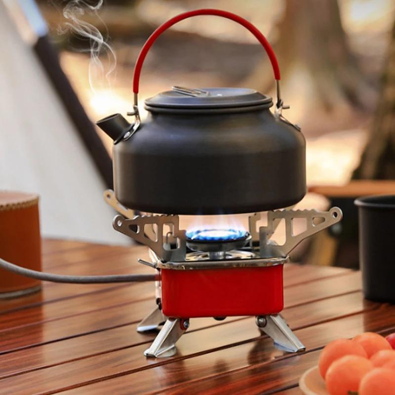 Portable Camping Gas Stove Mini High Power Foldable Windproof Cassette Stove Burner Outdoor Backpacking Camping Hiking Cooker Soft and Comfortable