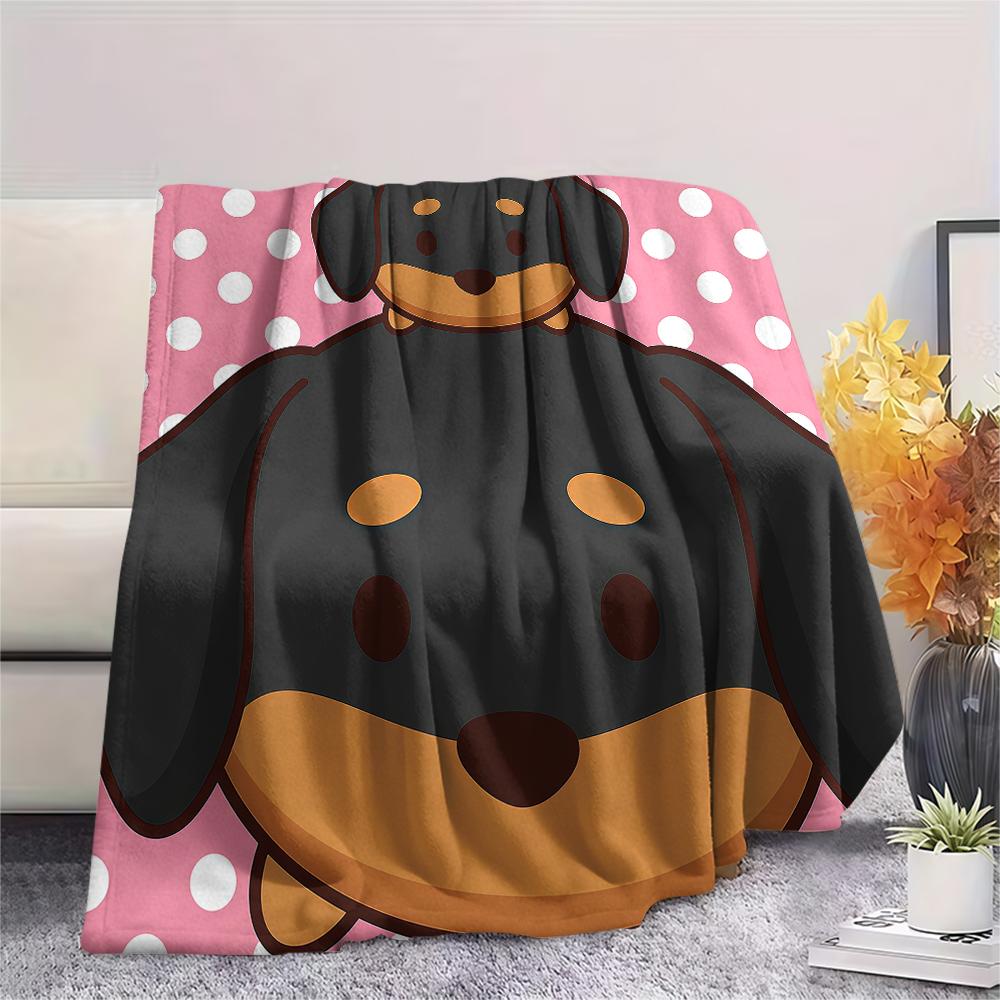 Cartoon animal avatar Print Flannel Blanket,High quality Comfortable for All Seasons,Home Decor,Warmth and Comfort,Perfect for Christmas Gifts