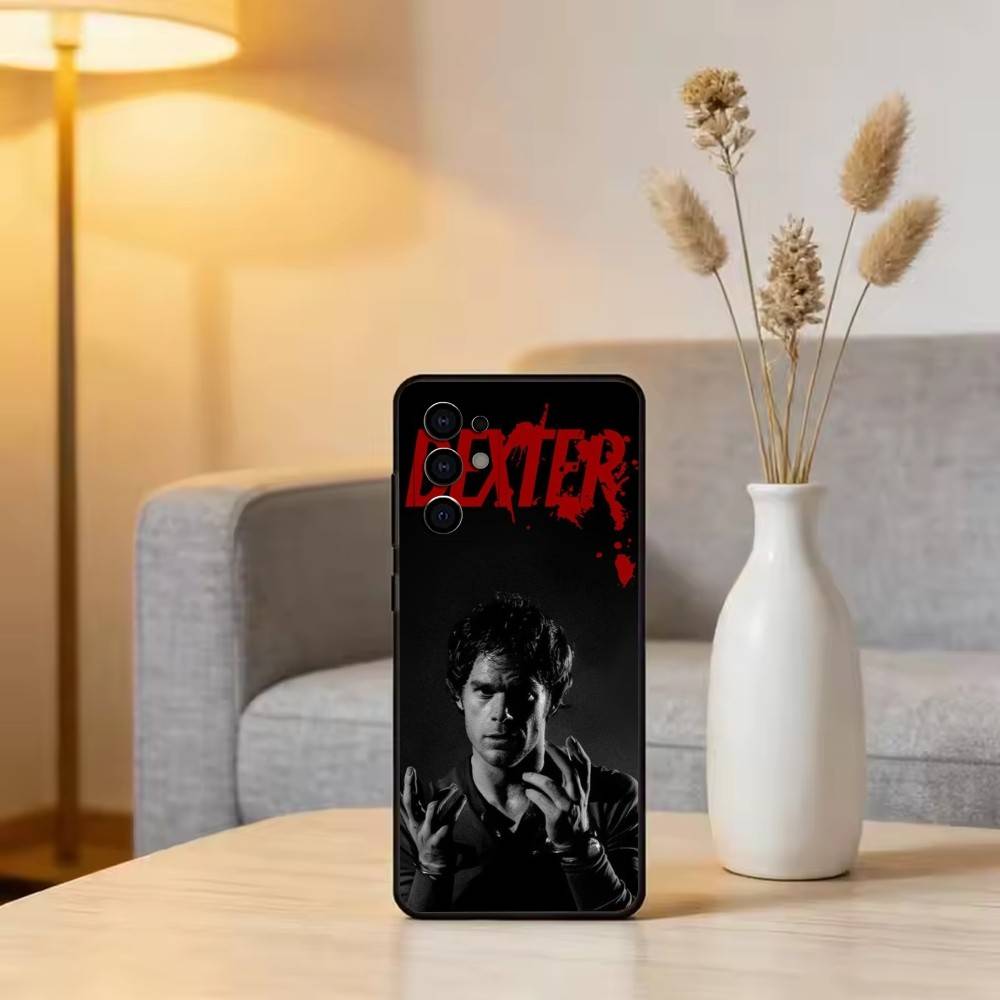 Movie D-Dexter M-Morgan Phone Case Black Silicone Soft For Samsung S25,S24,S21,S22,S23,S30,Ultra,S20,Plus,Fe,Lite
