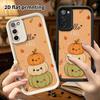Phone Case: 2D Flat Samsung Galaxy A34 A35 M05 M06 S20 S22 S21 FE Plus 5G Protective Case, Three-layer Pumpkin, Perfect Christmas and Halloween Holida