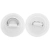 2pcs Inflatable Boat Kayak D  Pad Patch PVC Marine Stainless Steel Fixed Buckle(Black )
