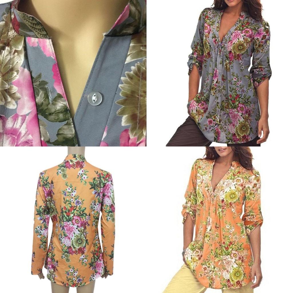 Classic Fall Short Sleeve Printed Shirt For Women Casual Wear