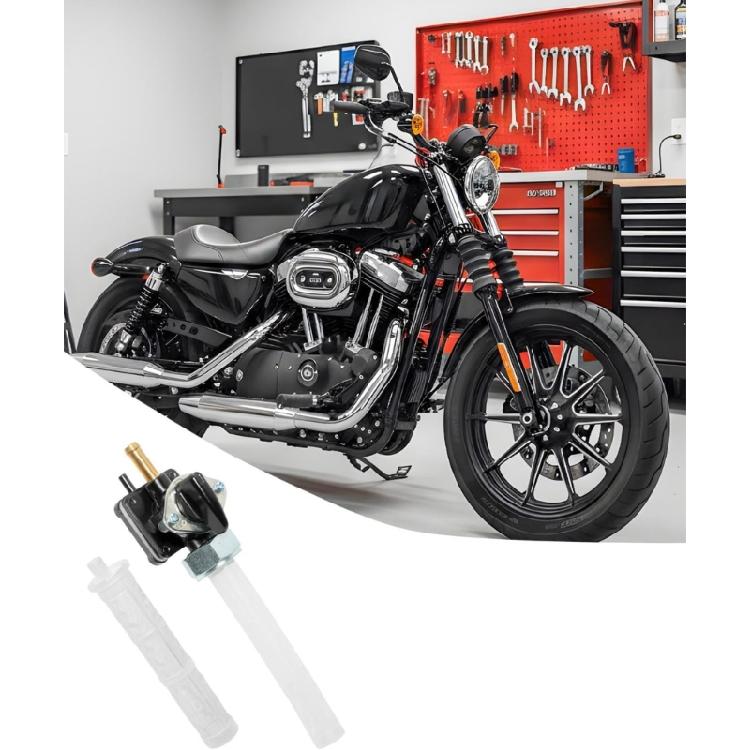 Motorcycle Gas Tank Petcock Assembly for 883 XLH883 1200 XL1200 XLH1200 1995-2006, Plastic and Metal Fuel Part 62169-95B 62169-95 Kit