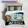 Juego de Ropa de Cama con Nombre Personalizado de Dibujos Animados Ice Age: El Origen de los Dinosaurios, Cierre de Funda Nórdica, Incluye 1 Funda Nórdica y 2 Fundas de Almohada para Todas las Estaciones, Dormitorio
