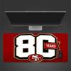 San Francisco 49ers Mouse Pad, Large Gaming Desk Mat, Non-slip XXL Mousepad for Laptop & Tablet, Mini PC Playmat with Stitched Edges