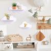 Modern Style Wooden Wall Storage Rack Durable Stable Cloud Shape Shelf Minimalist Wall Mounted Shelves Storage