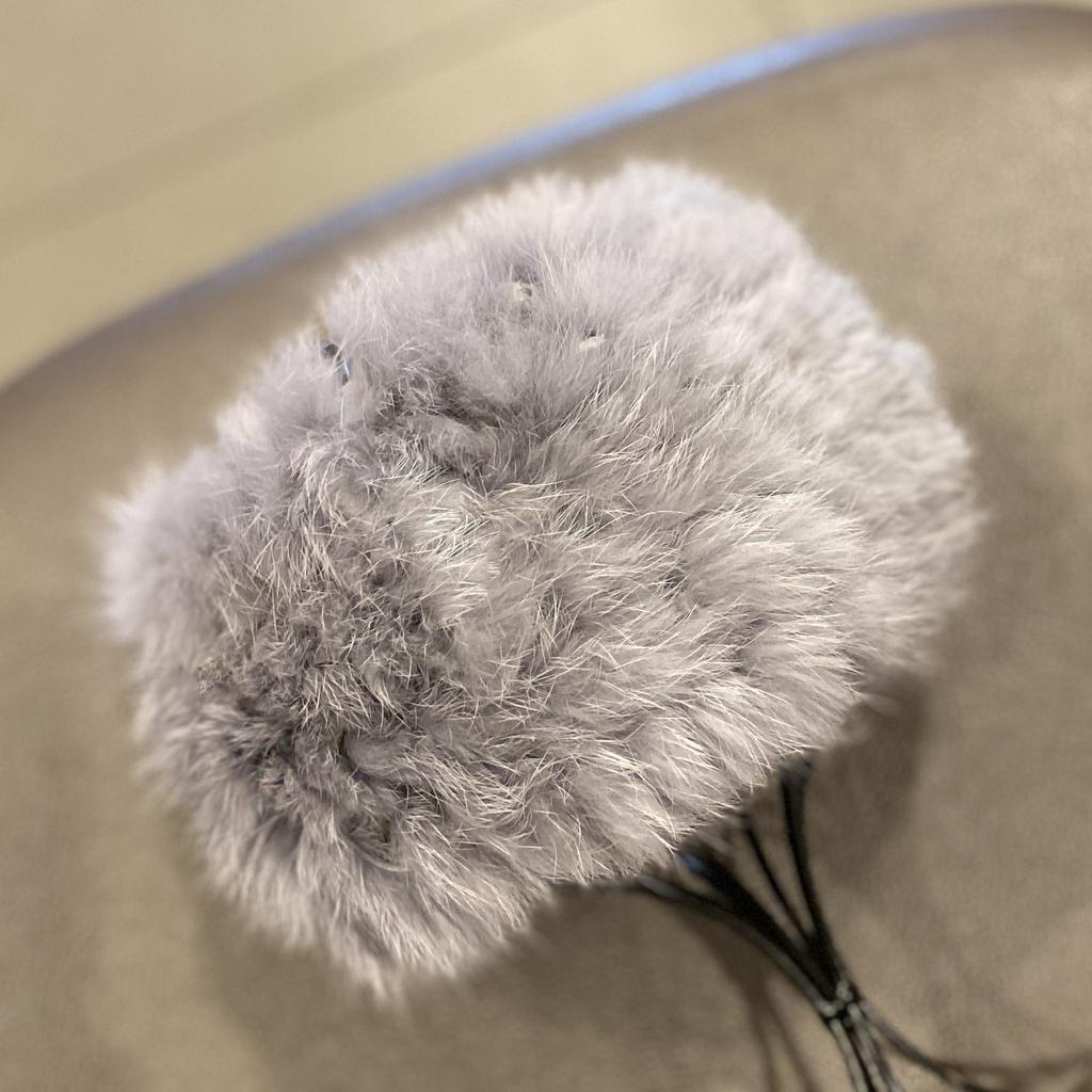 1pc Women's fleece lined Beanie,Fashion Furry Russian Cossack Style Soft Warm Plush headband for Cold outdoor Weather Winter