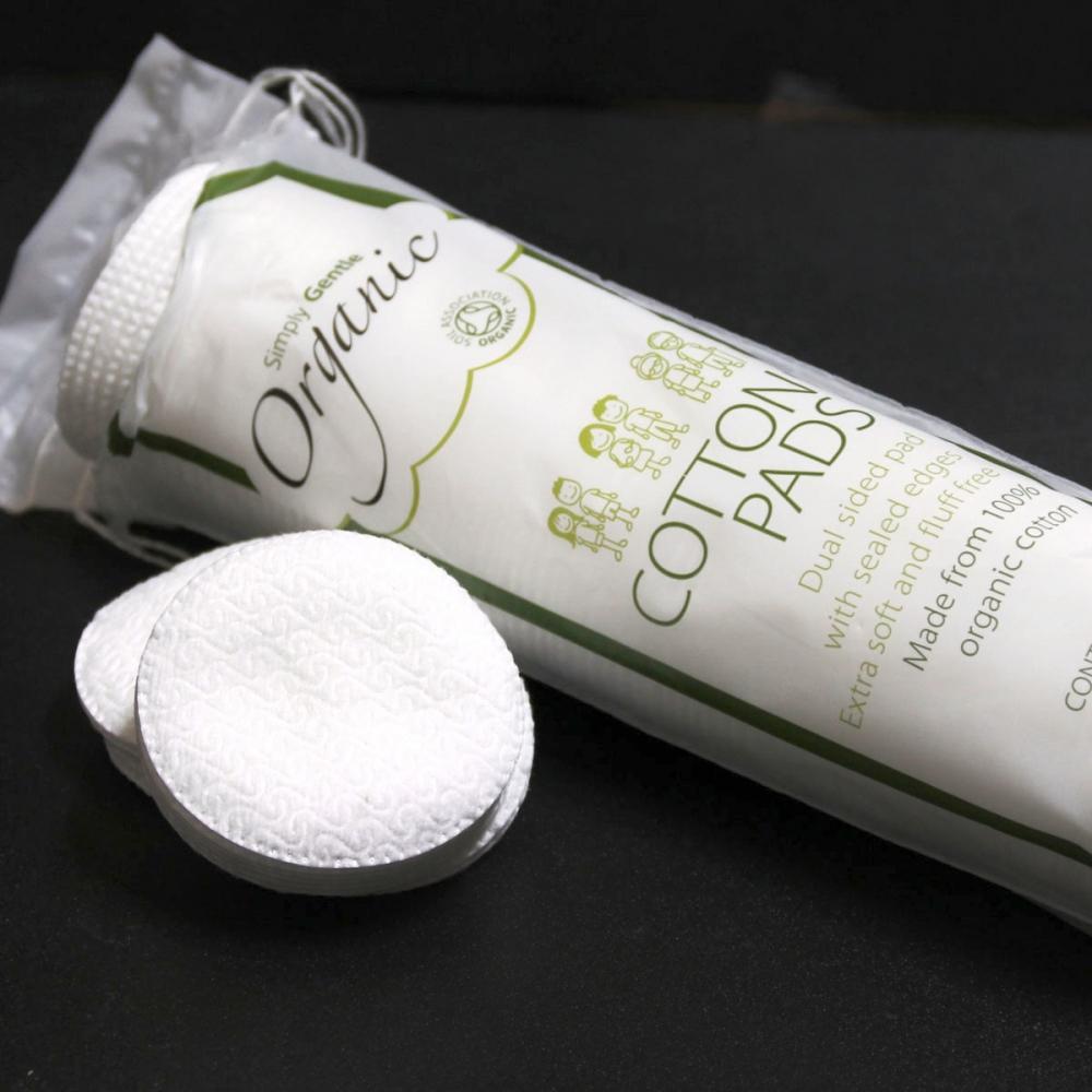Simple Gentle Organic Cotton Pads  100 Sheets X 8 Packs