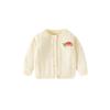 Children's Mushroom Knit Sweater, Girls' Cardigan with Lace Collar, Baby Girl's Long-Sleeved Coat, Spring and Autumn Children's Clothing