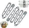 10pcs Reusable Silicone Elastic Band Lid Straps for Pot Lid Holder Lunch Box Strap Elastic Bands Outdoor Tableware Storage Tools