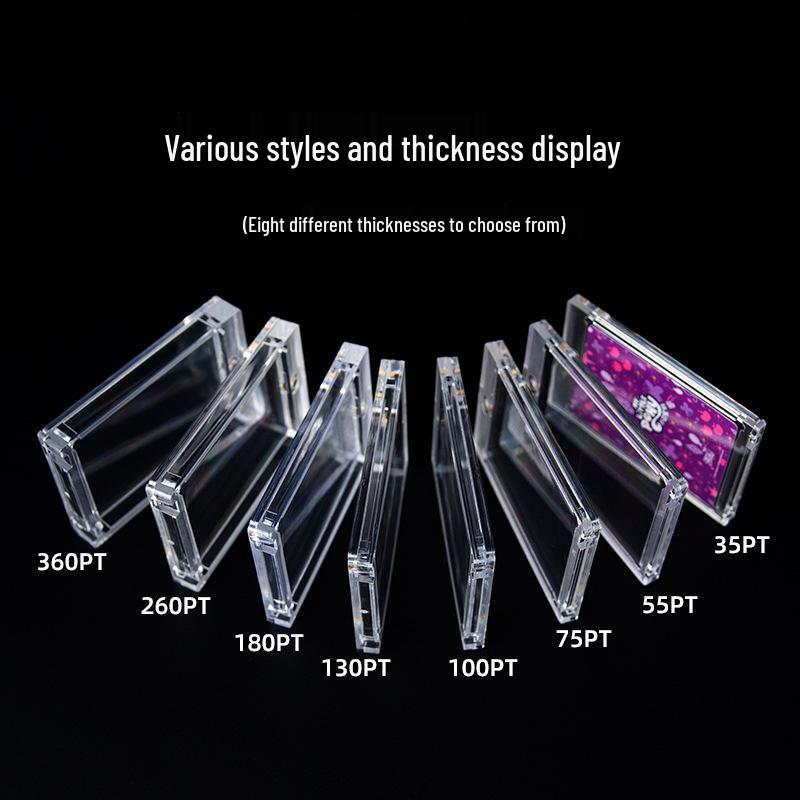 35PT Star Card Magnetic Transparent Brick Set for Naruto, Pokemon, Yu-Gi-Oh, Ultraman