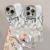 Silk Bow Is Suitable for Apple 16 Phone Cases, 15promax, 13 Light Luxury, 14 High-end Feel, 11 with Stand