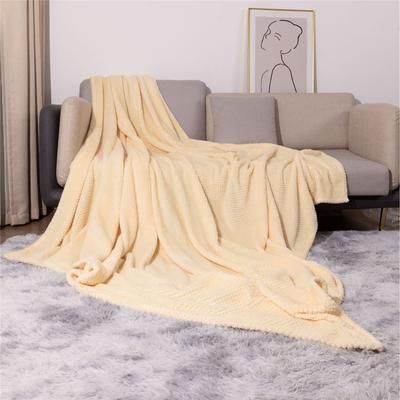 Solid Color Thickened Multifunctional Blanket Flannel Air-conditioning Blanket Bed Sheet Coral Velvet Throw Blanket