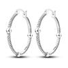 Orstarry 925 Silver Beetle Daisy Insect Flower Earrings Silver Hoop Earrings For Women Jewelry Original Party Gifts