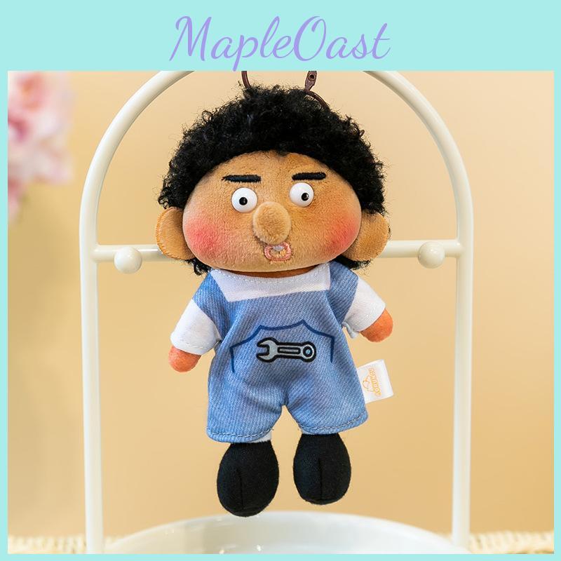 Plush Toy Keychain Hanging Charm With Messy Hair And Freckles For Teens Collectible Plush Gift