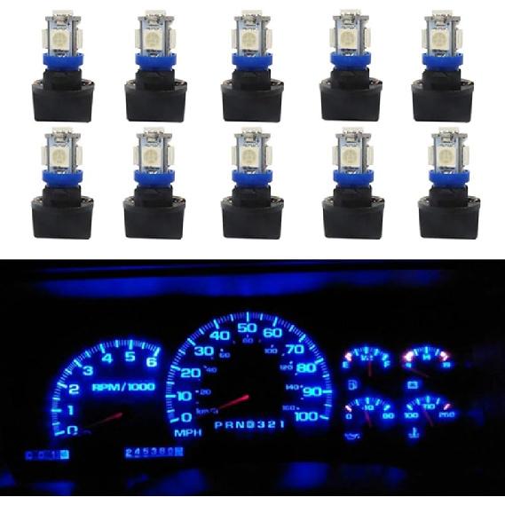 WLJH 10Pack Printed Circuit Base T10 194 168 LED Light Bulb PC194 PC195 PC160 PC161 PC168 trument Panel Gauge Cluster Dashboard Automotive