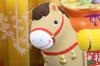 Yakushigama Horse Brocade Lucky Horse of the Seven Lucky Lucky Charm Figurine, Design, (One Gods) (Includes Sticker)