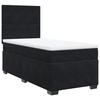 VidaXL Sommier à lattes de lit avec matelas Noir 100x200 cm Velours 3290830