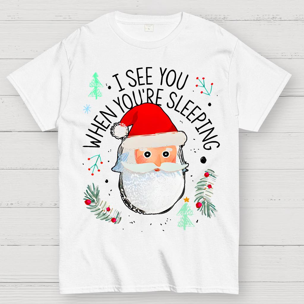 I See You When You're Sleeping Cotton Summer Casual Cool Loose T-Shirt