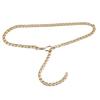Women Hip Hop Metal Belt With Glitter Embellishments For Casual Outdoor Wear