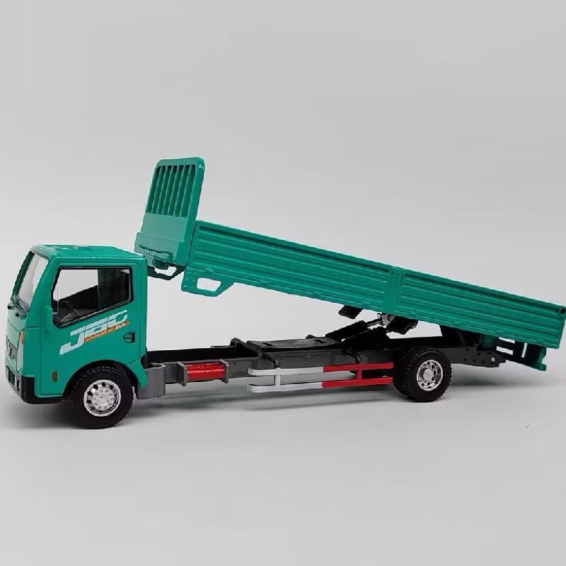 Modèle de camion léger en alliage 1/60 Modèle de camion à benne en métal moulé sous pression Véhicules d'ingénierie de transport Modèle Simulation Collection Cadeaux pour enfants
