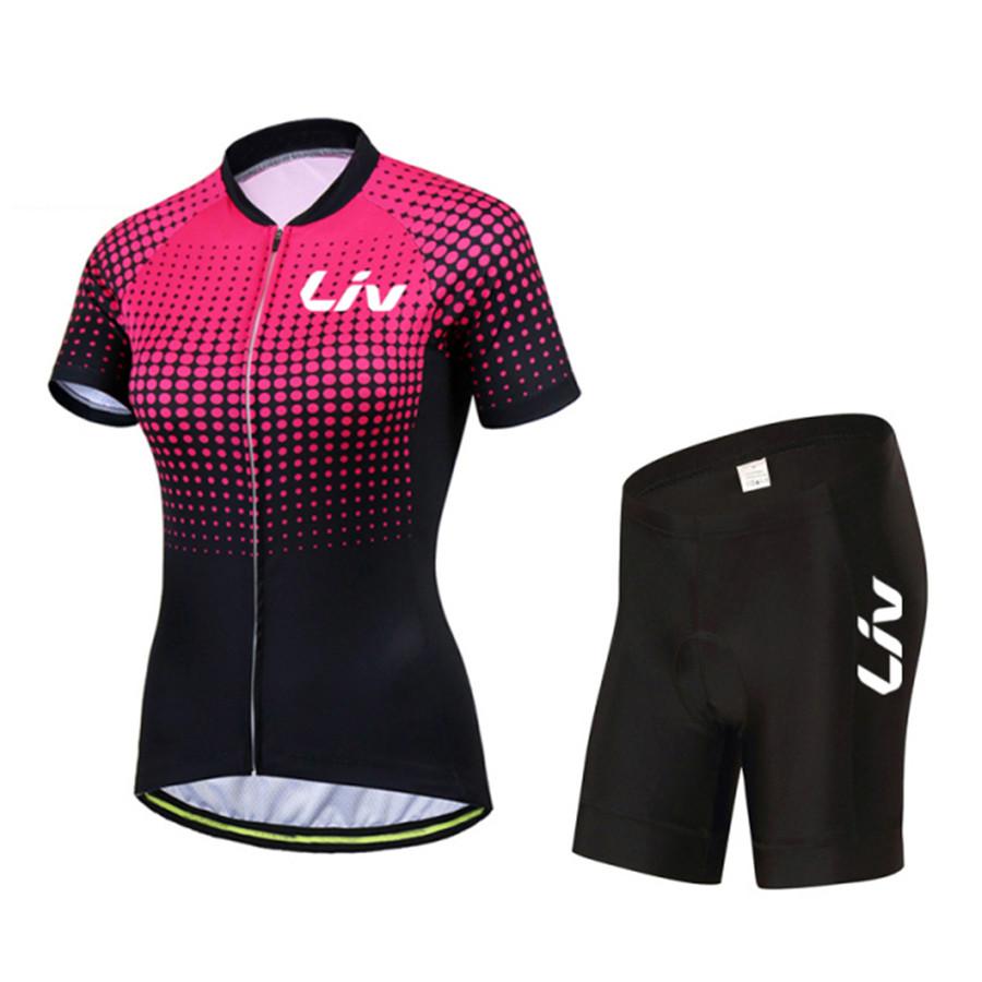 2026 Summer Cycling Suit Set for Women Short Sleeved Jersey Quick Drying Breathable Road Bike Bib High Elasticity Sports Shirt