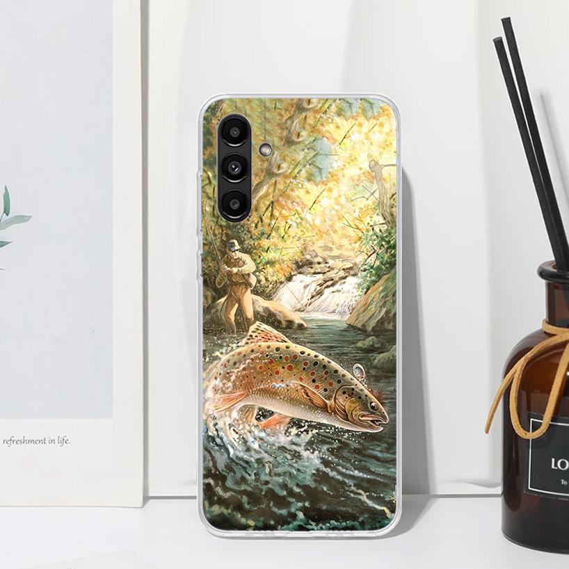 Hunting Fishing Man Phone Case For Samsung Galaxy A17 A37 A57 A16 A26 A36 A56 A15 A25 A35 A55 A14 A24 A34 A54 A13 A23 A33 A53 A0