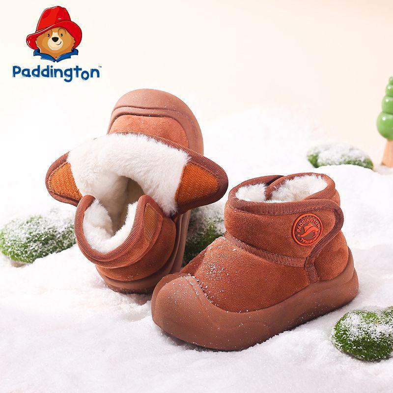 Paddington Bear Kids' Snow Boots - Winter Velvet, Thick Cotton for Infants & Toddlers