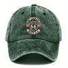 pc Adjustable Washed Baseball Cap Compatible for Unisex  Women   Number  Letter  Print Hand Washable Textile Cap Suitable